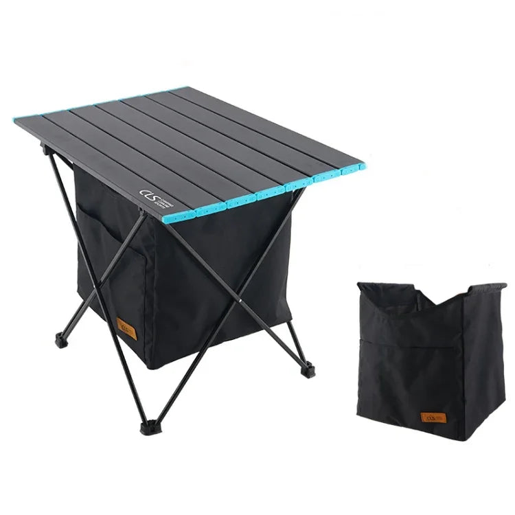 CLS Outdoor Klapptisch für Picknicktisch, Aufbewahrungs-Hängetasche, tragbare unsichtbare Tasche, Aufbewahrungs-Hängetasche, Stil:, kleine Tasche, große Tasche, Tisch klein + kleine Tasche, Tisch mittel + große Tasche