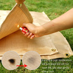 CLS Picknick Grill Wärmeisolationsunterlage Glasfaser Flammschutzgewebe Klein (46x44 cm), Klein (46x44 cm), Mittel (80x60 cm), Groß (100x80 cm)