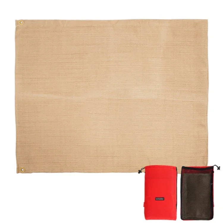 CLS Picknick Grill Wärmeisolationsunterlage Glasfaser Flammschutzgewebe Klein (46x44 cm), Klein (46x44 cm), Mittel (80x60 cm), Groß (100x80 cm)