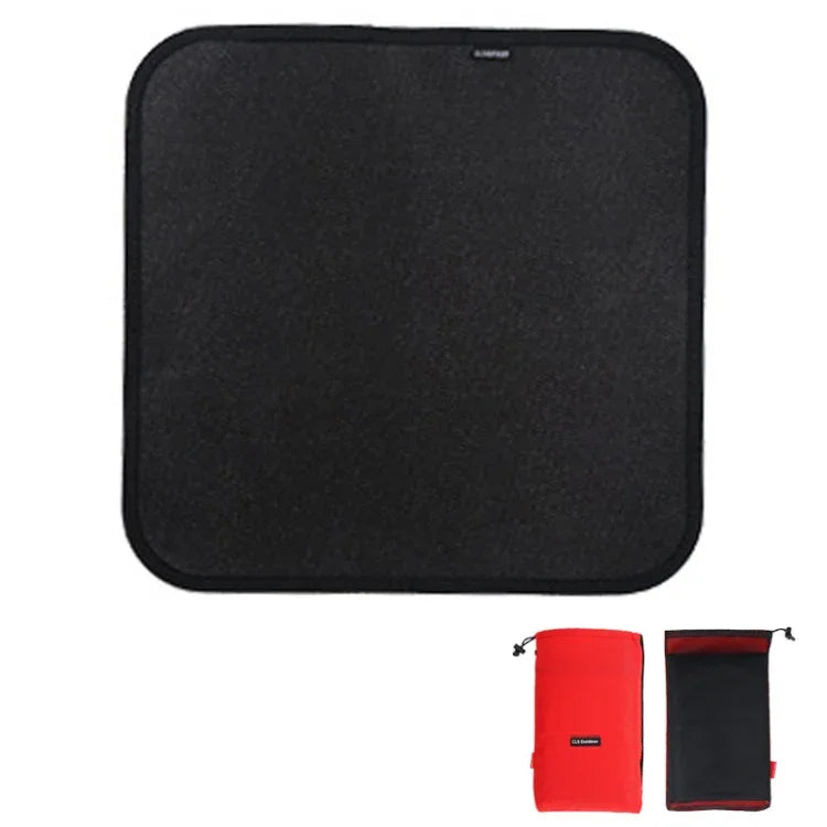 CLS Outdoor Camping Silikon feuerfestes Tuch Picknick Grill Wärmeisolationsunterlage, S: 350x340mm, M: 450x370mm, L: 600x520mm, XL: 800x750mm