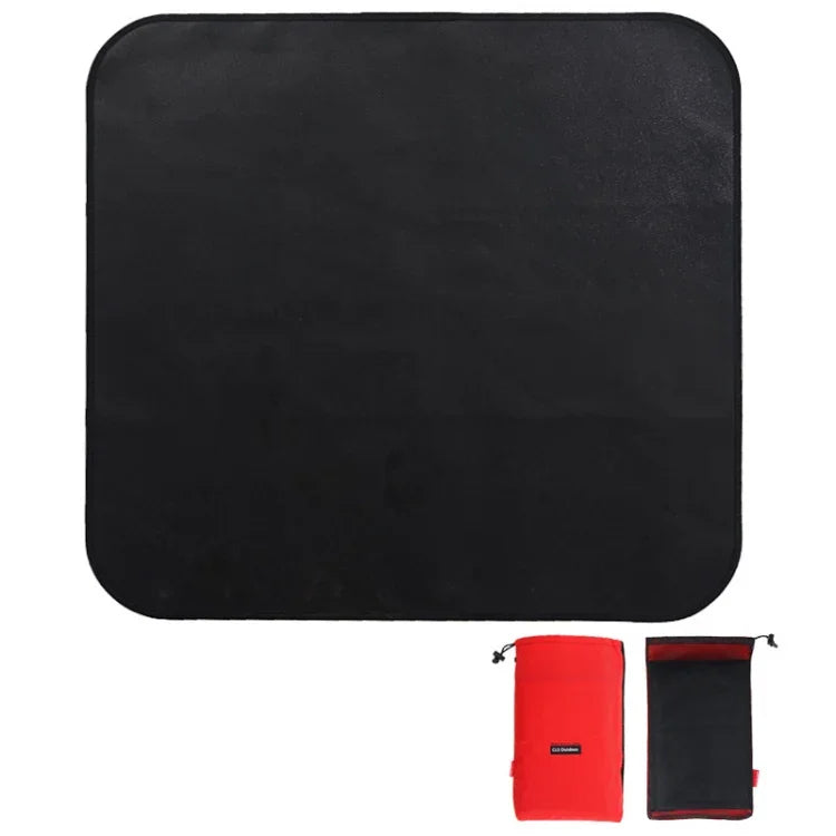 CLS Outdoor Camping Silikon feuerfestes Tuch Picknick Grill Wärmeisolationsunterlage, S: 350x340mm, M: 450x370mm, L: 600x520mm, XL: 800x750mm