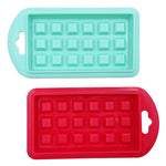 5-in-1 Lebensmittelqualität Silikon-Waffelform Küchen-Kuchenset Backzubehör, Rot, Grün, Beige, Rosa