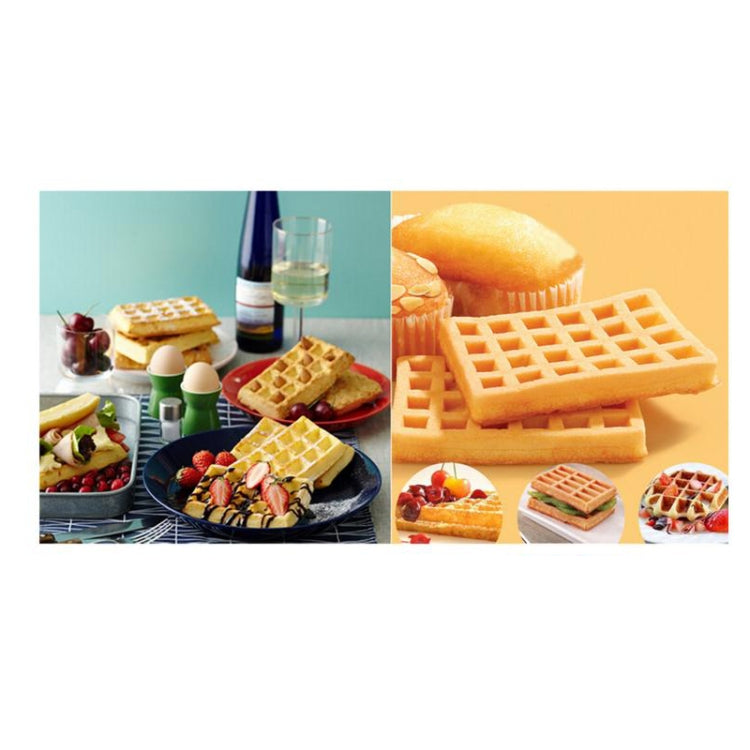 5-in-1 Lebensmittelqualität Silikon-Waffelform Küchen-Kuchenset Backzubehör, Rot, Grün, Beige, Rosa