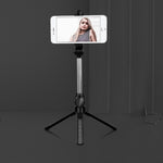 Bluetooth Stativ Selfie-Stick Live Handyhalter, Schwarz, Weiß, Pink