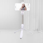 Bluetooth Stativ Selfie-Stick Live Handyhalter, Schwarz, Weiß, Pink