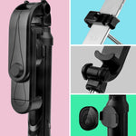 Bluetooth Stativ Selfie-Stick Live Handyhalter, Schwarz, Weiß, Pink