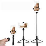 Bluetooth Stativ Selfie-Stick Live Handyhalter, Schwarz, Weiß, Pink