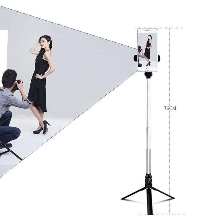 Bluetooth Stativ Selfie-Stick Live Handyhalter, Schwarz, Weiß, Pink