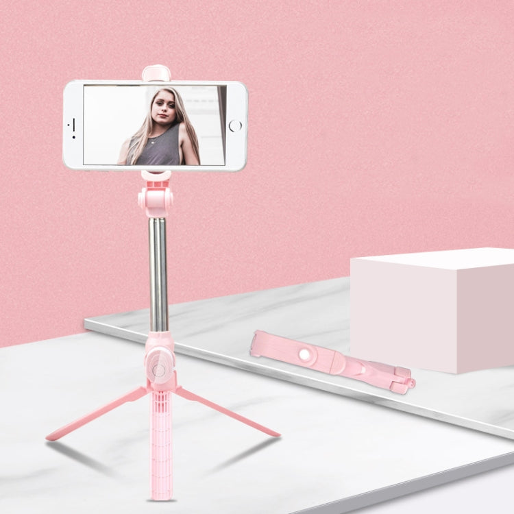 Bluetooth Stativ Selfie-Stick Live Handyhalter, Schwarz, Weiß, Pink