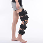 Längenverstellbare Kniebandage für Erwachsene mit 12 Löchern, Ausführung: Klettverschluss (ohne Riemen), Klettverschluss (mit Riemen), Schnalle für einfaches Anlegen (ohne Riemen), Schnalle für einfaches Anlegen (mit Riemen)