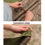 Outdoor-Camping Wasserdichtes Canvas Tragbares Dreieckshocker-Tuch