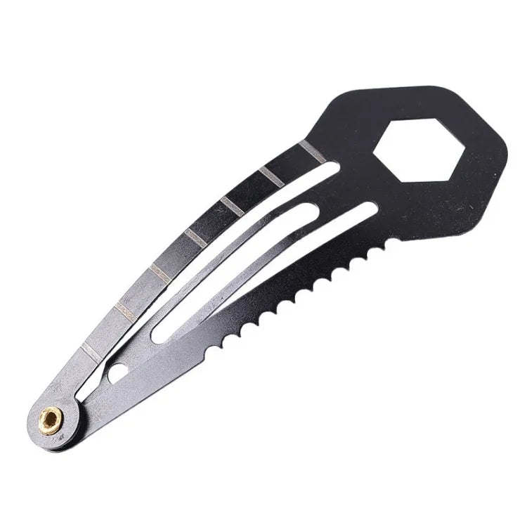 2 STÜCK 8-in-1 Multifunktionale Haarspange Outdoor-Selbstverteidigung Erste-Hilfe-Werkzeug, 2 STÜCK 8-in-1 (Schwarz), 2 STÜCK 8-in-1 (Silber)