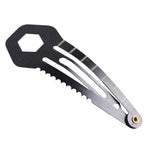 2 STÜCK 8-in-1 Multifunktionale Haarspange Outdoor-Selbstverteidigung Erste-Hilfe-Werkzeug, 2 STÜCK 8-in-1 (Schwarz), 2 STÜCK 8-in-1 (Silber)