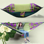 Outdoor-Camping-Moskitonetz-Sonnenschutz-Hängematte, Fallschirmstoff bedruckte Moskitonetz-Hängematte, Größe: 270x140cm, 270x140cm Ahorn