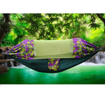 Outdoor-Camping-Moskitonetz-Sonnenschutz-Hängematte, Fallschirmstoff bedruckte Moskitonetz-Hängematte, Größe: 270x140cm, 270x140cm Ahorn