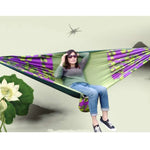 Outdoor-Camping-Moskitonetz-Sonnenschutz-Hängematte, Fallschirmstoff bedruckte Moskitonetz-Hängematte, Größe: 270x140cm, 270x140cm Ahorn