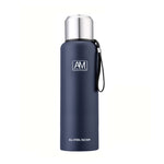 Isolierbecher aus 304er Edelstahl, großer Fassungsvermögen, Sport-Wasserbecher, Outdoor-Reisetopf, 500 ml, 750 ml, 1000 ml, 1500 ml