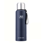 Isolierbecher aus 304er Edelstahl, großer Fassungsvermögen, Sport-Wasserbecher, Outdoor-Reisetopf, 500 ml, 750 ml, 1000 ml, 1500 ml