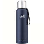 Isolierbecher aus 304er Edelstahl, großer Fassungsvermögen, Sport-Wasserbecher, Outdoor-Reisetopf, 500 ml, 750 ml, 1000 ml, 1500 ml