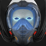 Doppelschlauch-Schnorchelmaske aus Silikon, vollständig trocken, Tauchmaske für Erwachsene, Schwimmmaske, Taucherbrille, S/M, L/XL