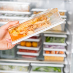 Kühlschrank Frischhaltedose, Küche Stapelbar, Gefriergeeignet, für Obst, Versiegelte Box, Klein, Mittel, Groß