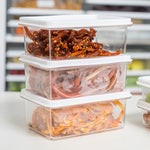 Kühlschrank Frischhaltedose, Küche Stapelbar, Gefriergeeignet, für Obst, Versiegelte Box, Klein, Mittel, Groß