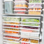 Kühlschrank Frischhaltedose, Küche Stapelbar, Gefriergeeignet, für Obst, Versiegelte Box, Klein, Mittel, Groß