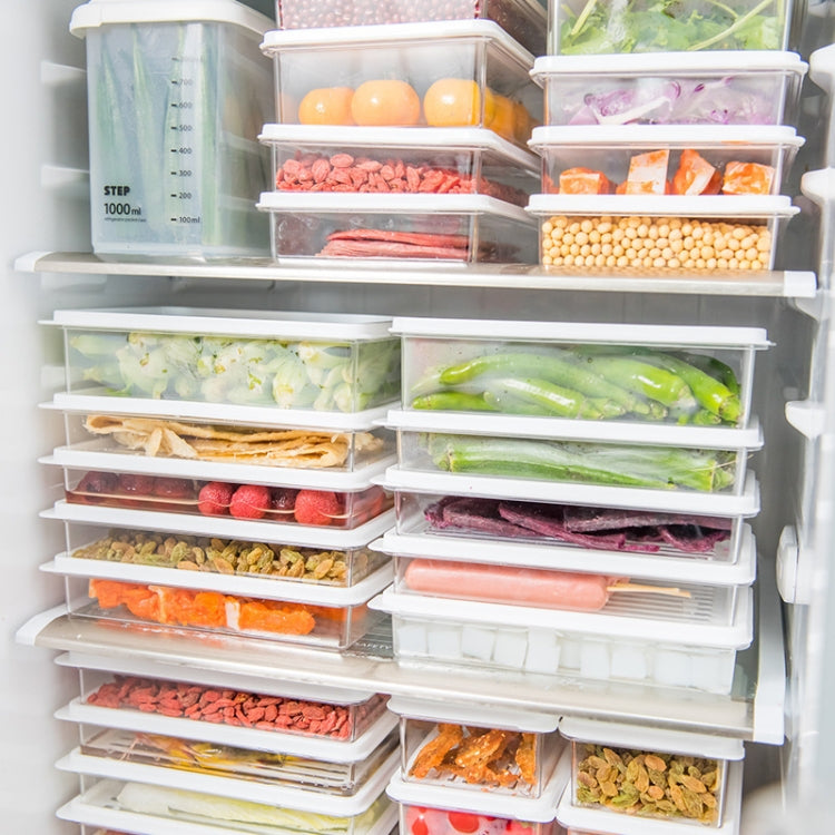 Kühlschrank Frischhaltedose, Küche Stapelbar, Gefriergeeignet, für Obst, Versiegelte Box, Klein, Mittel, Groß