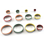 12-in-1 Edelstahl-Keksausstecher-Set, Fondant-Keksausstecher, runde Kuchenbackform, Farbausführung (12-teilig)