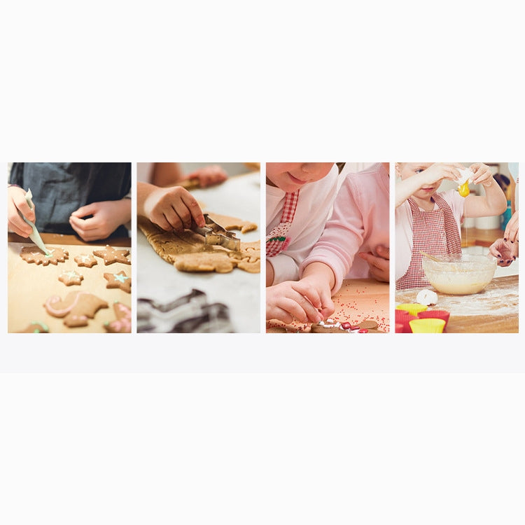 12-in-1 Edelstahl-Keksausstecher-Set, Fondant-Keksausstecher, runde Kuchenbackform, Farbausführung (12-teilig)
