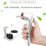 Elektrischer Make-up-Pinselreiniger mit automatischem Trockner, USB-aufladbar, Weiß, Schwarz