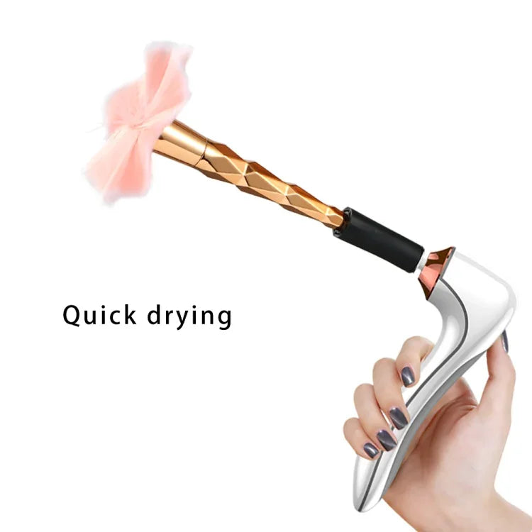 Elektrischer Make-up-Pinselreiniger mit automatischem Trockner, USB-aufladbar, Weiß, Schwarz