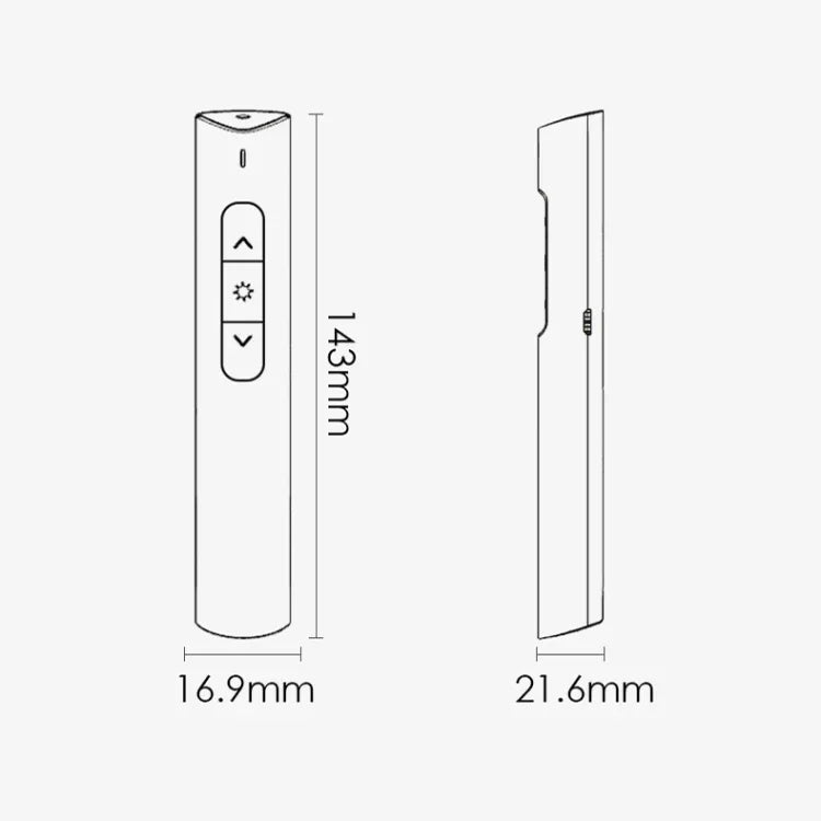 Deli 2.4G Flip Pen Business Präsentationsfernbedienung, 2801 Schwarz (rotes Licht), 2801 Weiß (rotes Licht), 2801G Schwarz (grünes Licht), 2801G Weiß (grünes Licht), TM2801 Schwarz (rotes Licht), TM2801 Weiß (rotes Licht)