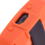 Anti-Rutsch Silikon Audio Aufbewahrungs-Schutzhülle für Bose Soundlink Micro, Silikonhülle Dunkelgrau, Silikonhülle Orange