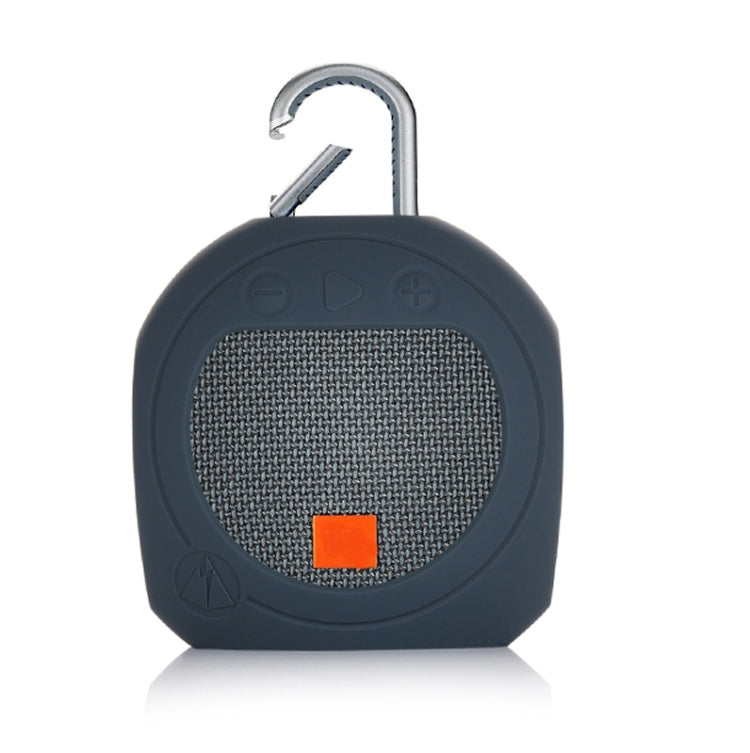Silikon-Bluetooth-Lautsprecher-Schutzhülle, sturzsichere Aufbewahrungshülle für JBL Clip 3, Pink, Schwarz, Mittelgrau, Dunkelgrau-Blau, Türkis