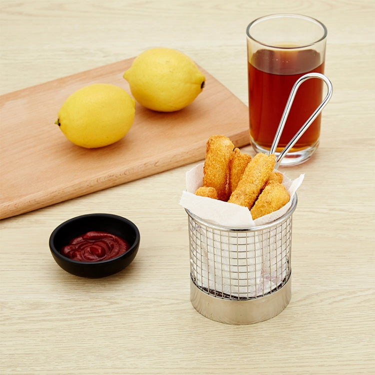 Edelstahl Mini-Fries-Korb Restaurant Snack-Brot-Platte, J13446S, J13446L, J13443S, J13443L, J13447M, J13448S, J13448L, J13442S, J13449