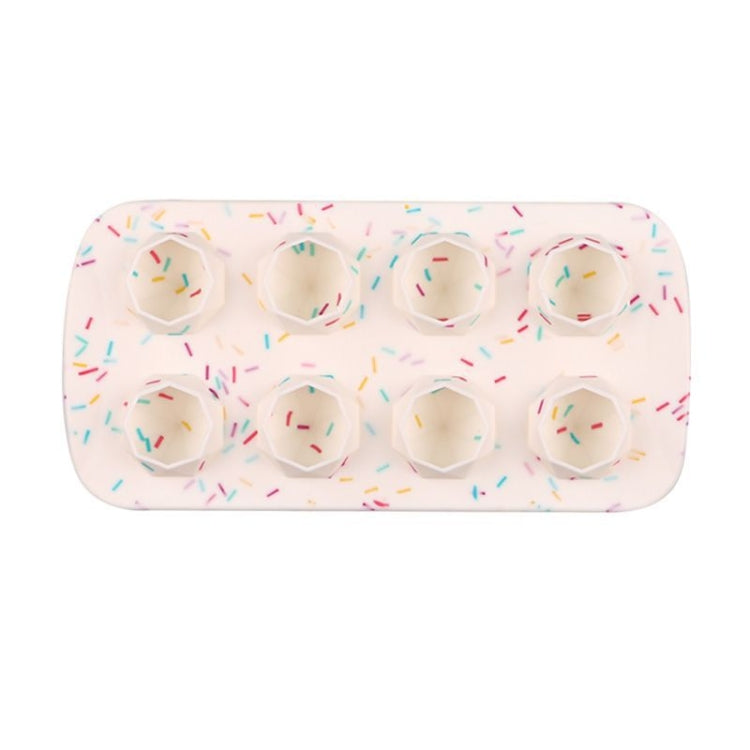 2 STÜCK Kreative Silikon-Eiswürfelform, 8 durchgehende Formen, selbstgemachte DIY-Eiswürfelbox, Stil: Ziegel (Blau), Ziegel (Bonbonfarbe), Ziegel (Gelee), Herzförmig (Bonboneffekt), Herzförmig (Gelee-Effekt), Fünfstern (Bonboneffekt)