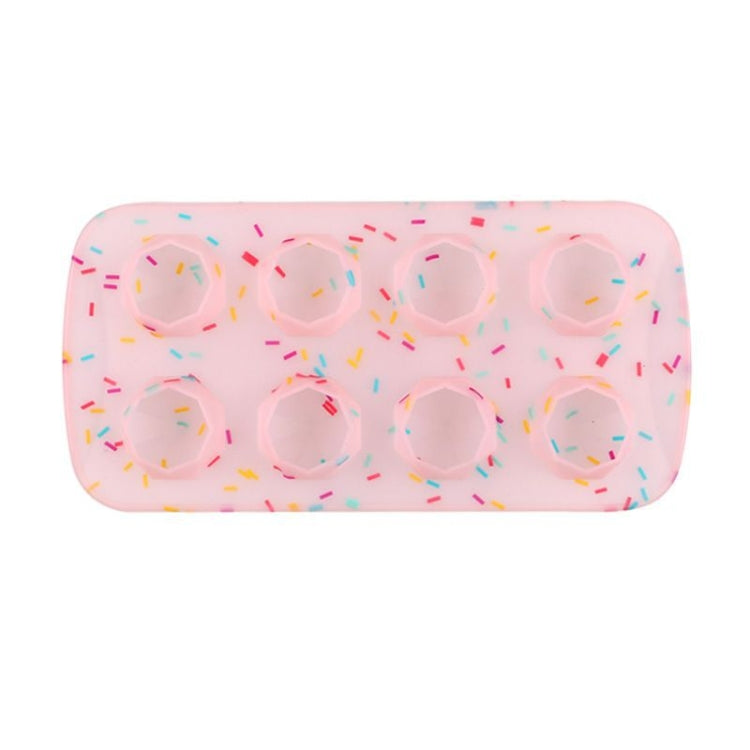 2 STÜCK Kreative Silikon-Eiswürfelform, 8 durchgehende Formen, selbstgemachte DIY-Eiswürfelbox, Stil: Ziegel (Blau), Ziegel (Bonbonfarbe), Ziegel (Gelee), Herzförmig (Bonboneffekt), Herzförmig (Gelee-Effekt), Fünfstern (Bonboneffekt)