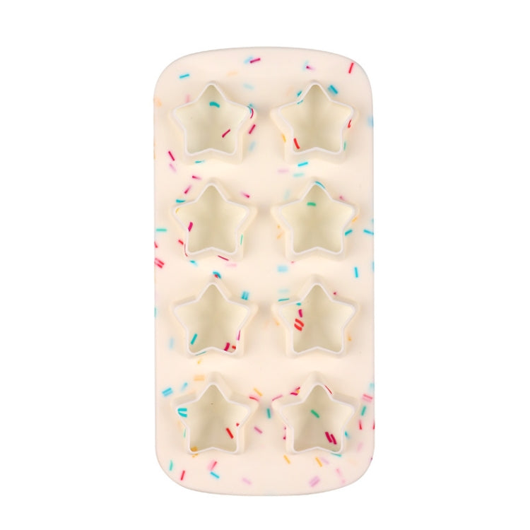 2 STÜCK Kreative Silikon-Eiswürfelform, 8 durchgehende Formen, selbstgemachte DIY-Eiswürfelbox, Stil: Ziegel (Blau), Ziegel (Bonbonfarbe), Ziegel (Gelee), Herzförmig (Bonboneffekt), Herzförmig (Gelee-Effekt), Fünfstern (Bonboneffekt)