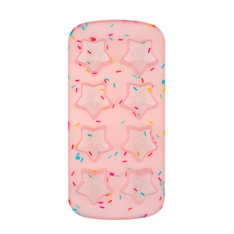 2 STÜCK Kreative Silikon-Eiswürfelform, 8 durchgehende Formen, selbstgemachte DIY-Eiswürfelbox, Stil: Ziegel (Blau), Ziegel (Bonbonfarbe), Ziegel (Gelee), Herzförmig (Bonboneffekt), Herzförmig (Gelee-Effekt), Fünfstern (Bonboneffekt)
