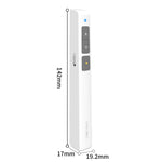Deli 2.4GHz Laser-Präsentationsfernbedienung wiederaufladbar, 2802PL (Weiß), 2802PL (Schwarz), 2802L (Weiß), 2802L (Schwarz)