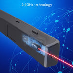 Deli 2.4GHz Laser-Präsentationsfernbedienung wiederaufladbar, 2802PL (Weiß), 2802PL (Schwarz), 2802L (Weiß), 2802L (Schwarz)