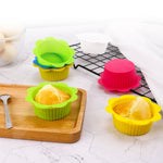 20 STÜCK DIY-Backform Macaron-Spitzenform Silikon-Kuchenbecher Pudding-Eierkuchen-Muffin-Form, zufällige Farblieferung, 20 STÜCK