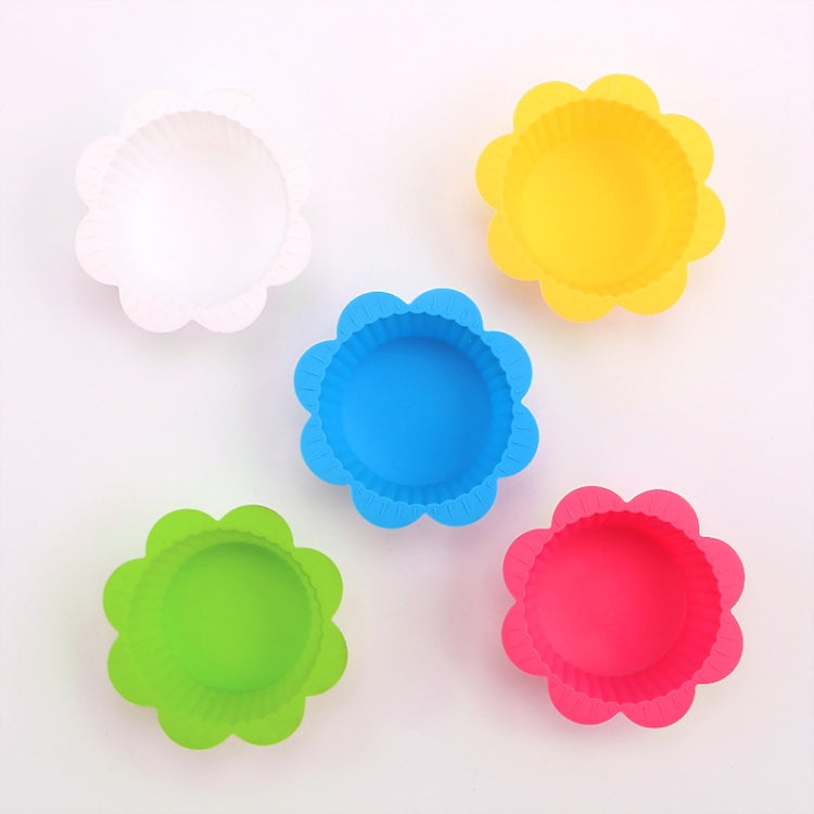 20 STÜCK DIY-Backform Macaron-Spitzenform Silikon-Kuchenbecher Pudding-Eierkuchen-Muffin-Form, zufällige Farblieferung, 20 STÜCK