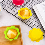 20 STÜCK DIY-Backform Macaron-Spitzenform Silikon-Kuchenbecher Pudding-Eierkuchen-Muffin-Form, zufällige Farblieferung, 20 STÜCK