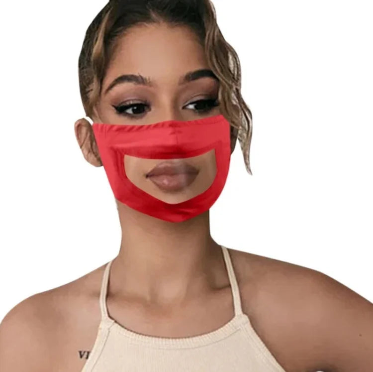 Anti-Beschlag Lippensprache Gesichtsschutz für Gehörlose und Stumme, einfarbiger Gesichtsschutz, Rot, Schwarz, Grau, Seeblau, Aufdruck A, Aufdruck B, Aufdruck C, Aufdruck D, Zusatz A, Zusatz B, Zusatz C