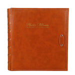 6 Zoll 500 Blatt Interstitial PP Album PU-Leder Retro Bronzierte Umschlag Fotoalbum, Rot, Gelb, Blau, Schwarz, Beige, Orange, Dunkelrot