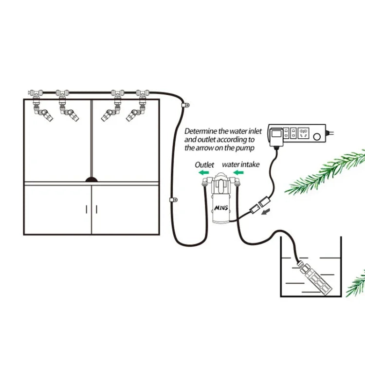MIUS Simulierte Regenwald-Ökologie-Mini-Sprühatomisations-Befeuchtungspumpe, CN-Stecker, Befeuchtungspumpe