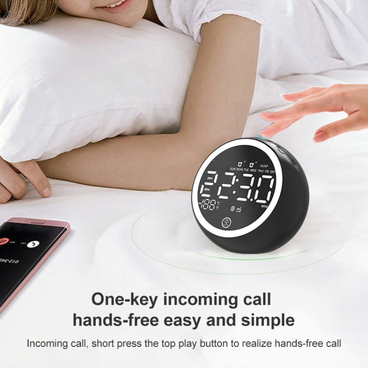 X10 Multifunktionaler Bluetooth-Lautsprecher LED-Nachtlicht-Wecker Bluetooth-Lautsprecher, unterstützt TF-Karte & AUX & FM-Radio, US-Stecker, EU-Stecker, UK-Stecker