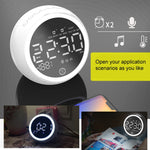 X10 Multifunktionaler Bluetooth-Lautsprecher LED-Nachtlicht-Wecker Bluetooth-Lautsprecher, unterstützt TF-Karte & AUX & FM-Radio, US-Stecker, EU-Stecker, UK-Stecker